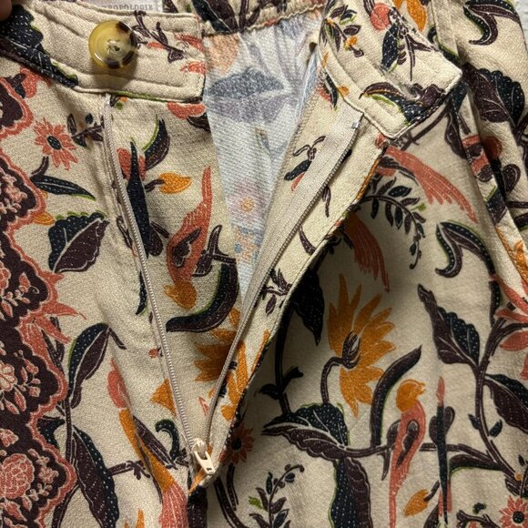 Anthropologie Womens Smocked Balloon Leg Pants Floral Print Size 10 - Picture 9 of 11